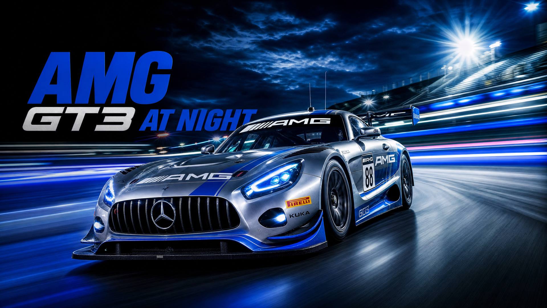 无限臀山 - AMG GT3夜间赛道无限臀山视频